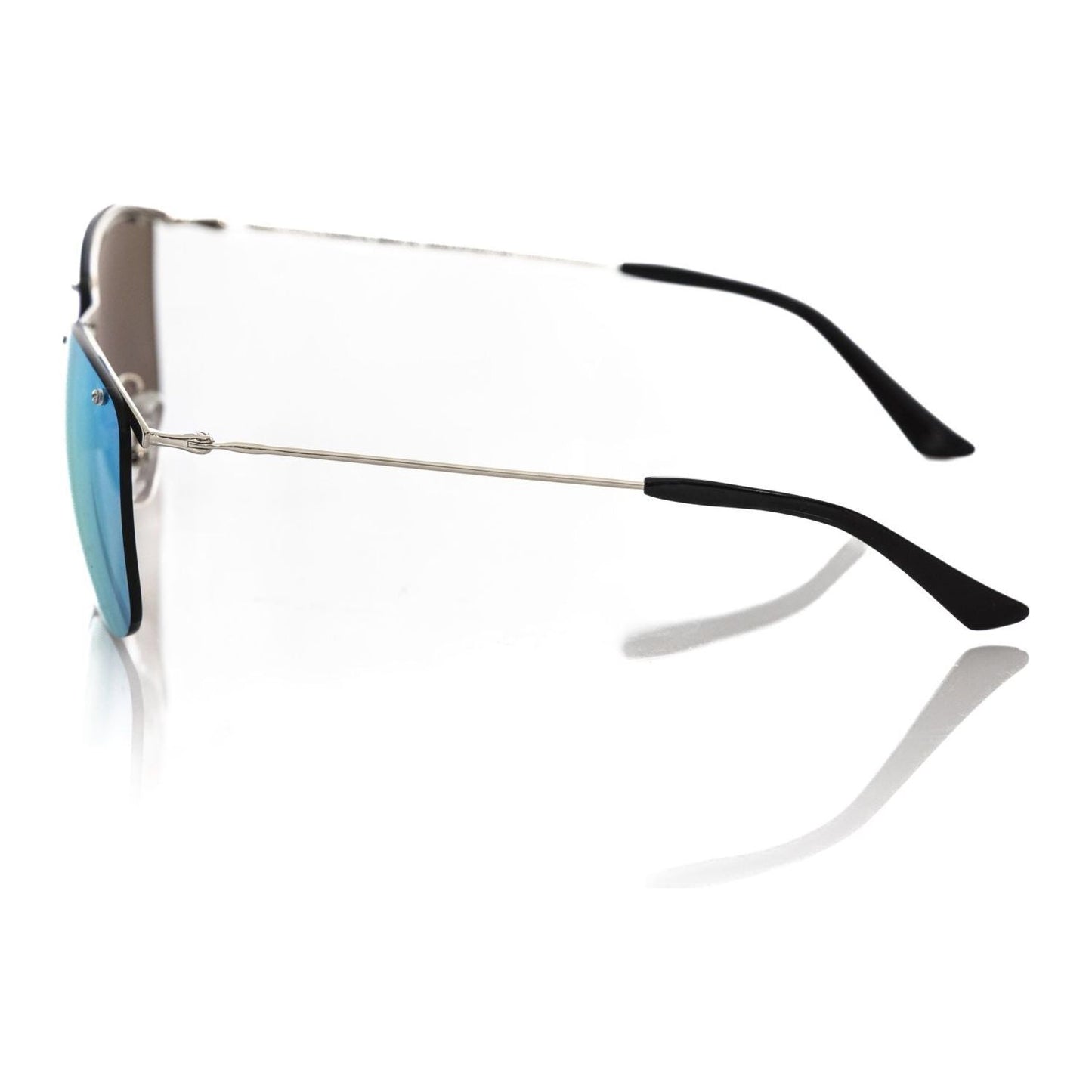 Frankie Morello Silver Clubmaster Mirrored Sunglasses silver-metallic-fibre-sunglasses-1 product-22137-1626999058-scaled-a4d36a2e-36c.jpg