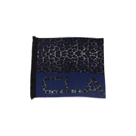 Cavalli Class Elegant Cavalli Class Animalier Scarf blue-wool-scarf Scarves product-22213-1176705222-34-0f58e2a0-57a.webp