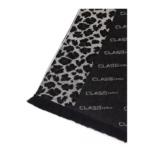 Cavalli Class Elegant Animalier Fantasy Logo Scarf Scarves black-wool-scarf product-22214-163955040-24-f3ce7849-4dc.webp