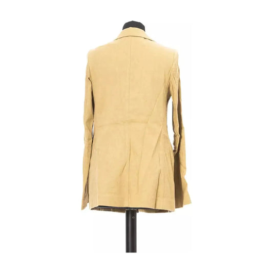 Jacob Cohen Beige Cotton-Linen Blend Jacket Blazer Jacket beige-cotton-suits-blazer