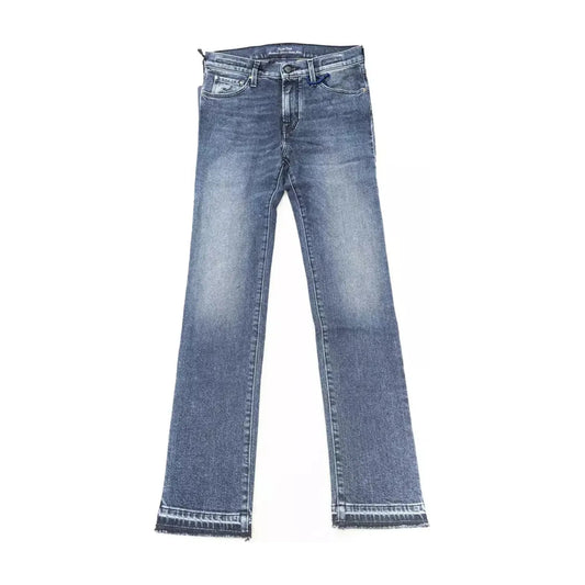 Jacob Cohen Elegant Slim-Fit Fringe Jeans blue-cotton-jeans-pant-46