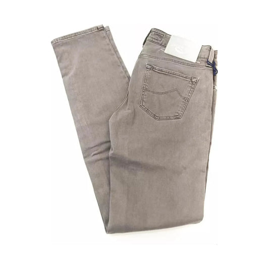 Jacob Cohen Chic Vintage-Inspired Gray 5-Pocket Jeans gray-modal-jeans-pant