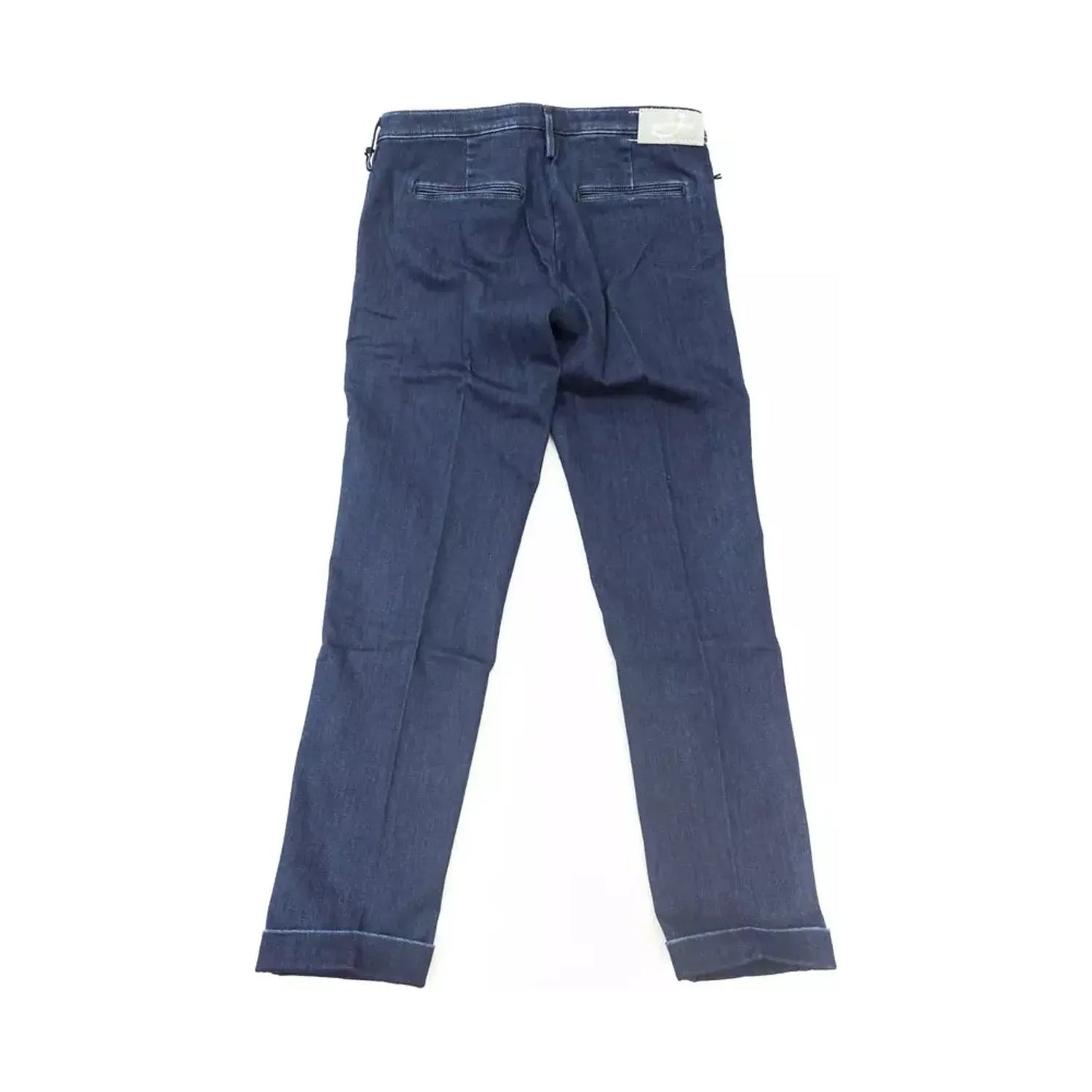 Jacob Cohen Elegant Slim-Fit Chino Jeans blue-cotton-jeans-pant-42