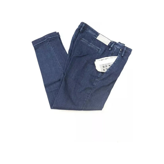 Jacob Cohen Elegant Slim-Fit Chino Jeans blue-cotton-jeans-pant-42