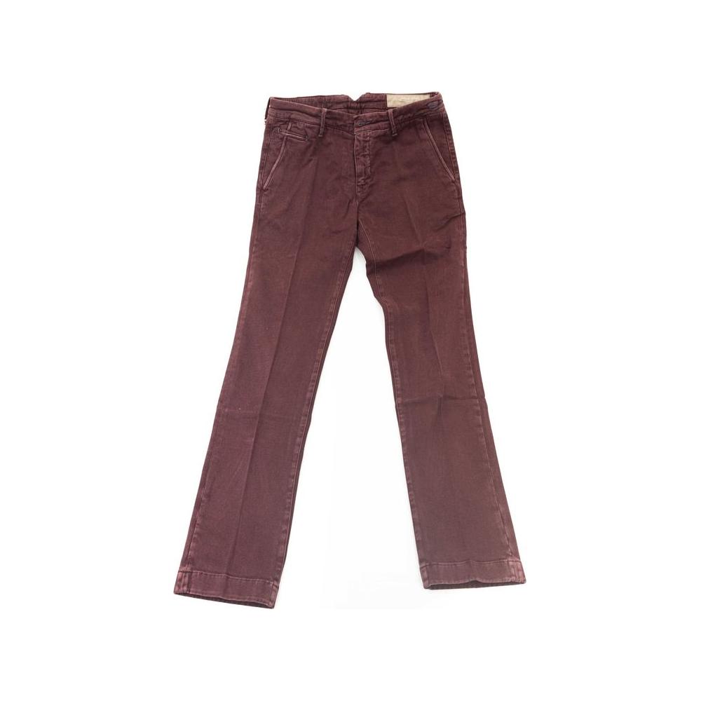 Jacob Cohen Elegant Burgundy Chino Model Trousers burgundy-cotton-jeans-pant-5