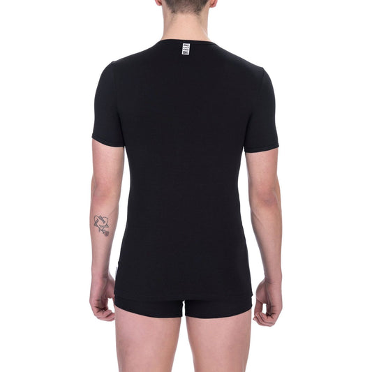 Bikkembergs Sleek Bi-Pack V-Neck T-Shirt Ensemble black-cotton-t-shirt-34 product-22364-1070730279-scaled-244eebf5-66f.jpg