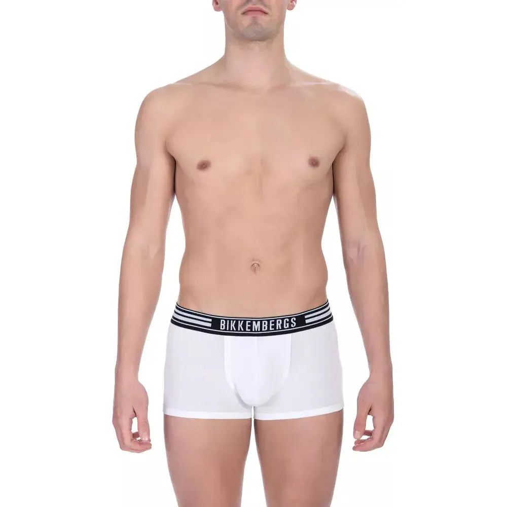 Bikkembergs Sleek Trunk Bi-pack Comfort Fit white-cotton-underwear-8
