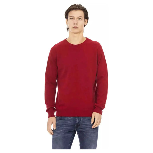 Baldinini Trend Elevated Elegance Crewneck Sweater in Red red-wool-sweater-3 product-22410-711295628-32-880f48d2-551.webp