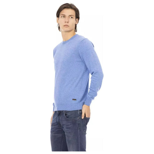 Baldinini Trend Elegant Light Blue Crewneck Sweater for Men light-blue-wool-sweater-2 product-22413-1090910814-24-a00a3fd1-5f8.webp