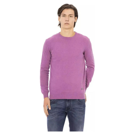 Baldinini Trend Elegant Purple Wool-Blend Crewneck Sweater violet-wool-sweater product-22419-868190161-26-8ec74ce7-80f.webp