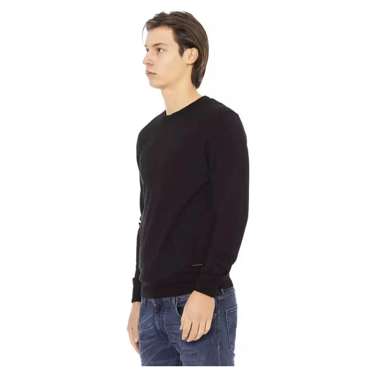 Baldinini Trend Elegant Black Turtleneck Sweater black-sweater