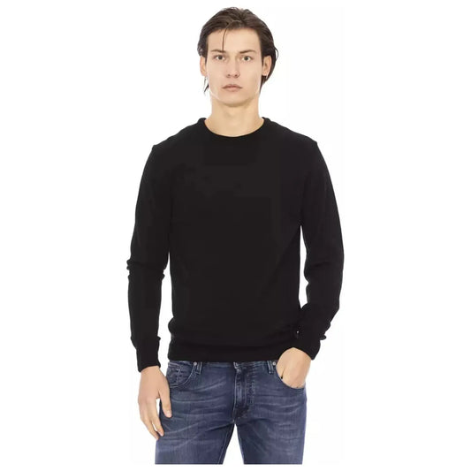 Baldinini Trend Elegant Black Turtleneck Sweater black-sweater