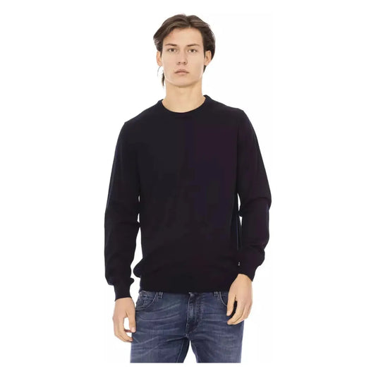 Baldinini TrendElegant Crewneck Blue Sweater - 100% FabricMcRichard Designer Brands£99.00