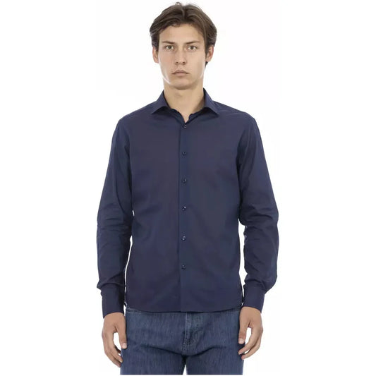 Baldinini TrendElegant Slim Fit Blue Cotton ShirtMcRichard Designer Brands£89.00