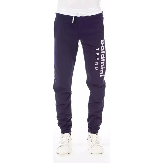 Baldinini Trend Chic Purple Fleece Sport Pants - Elevate Your Style violet-cotton-jeans-pant-2