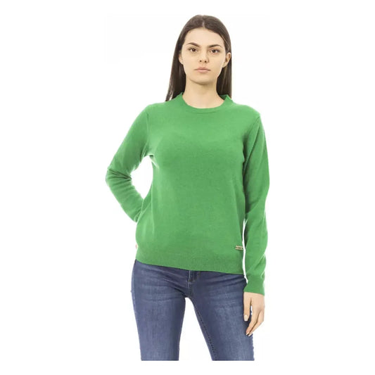 Baldinini TrendElegant Green Wool-Cashmere Crewneck SweaterMcRichard Designer Brands£99.00