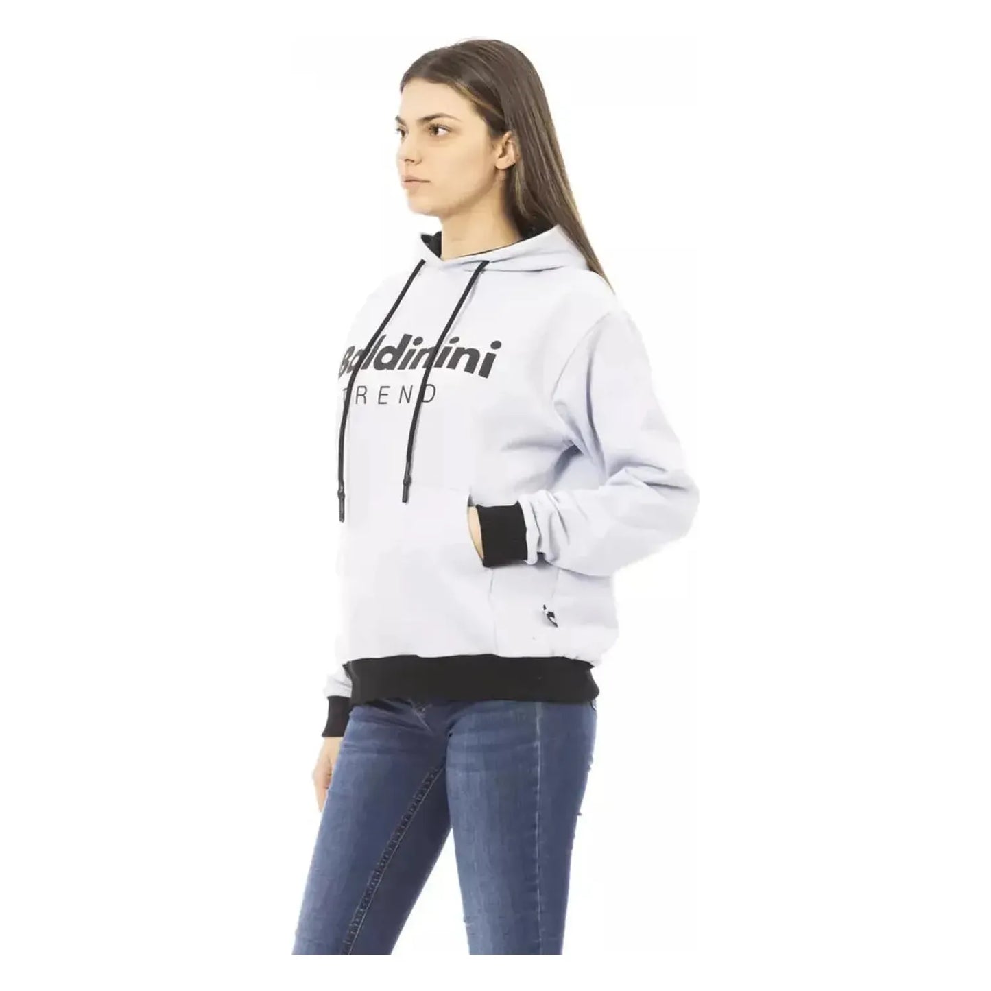 Baldinini Trend Chic White Cotton Fleece Hoodie with Front Logo white-cotton-sweater-11 product-22526-937189101-21-2da52520-6b6.webp