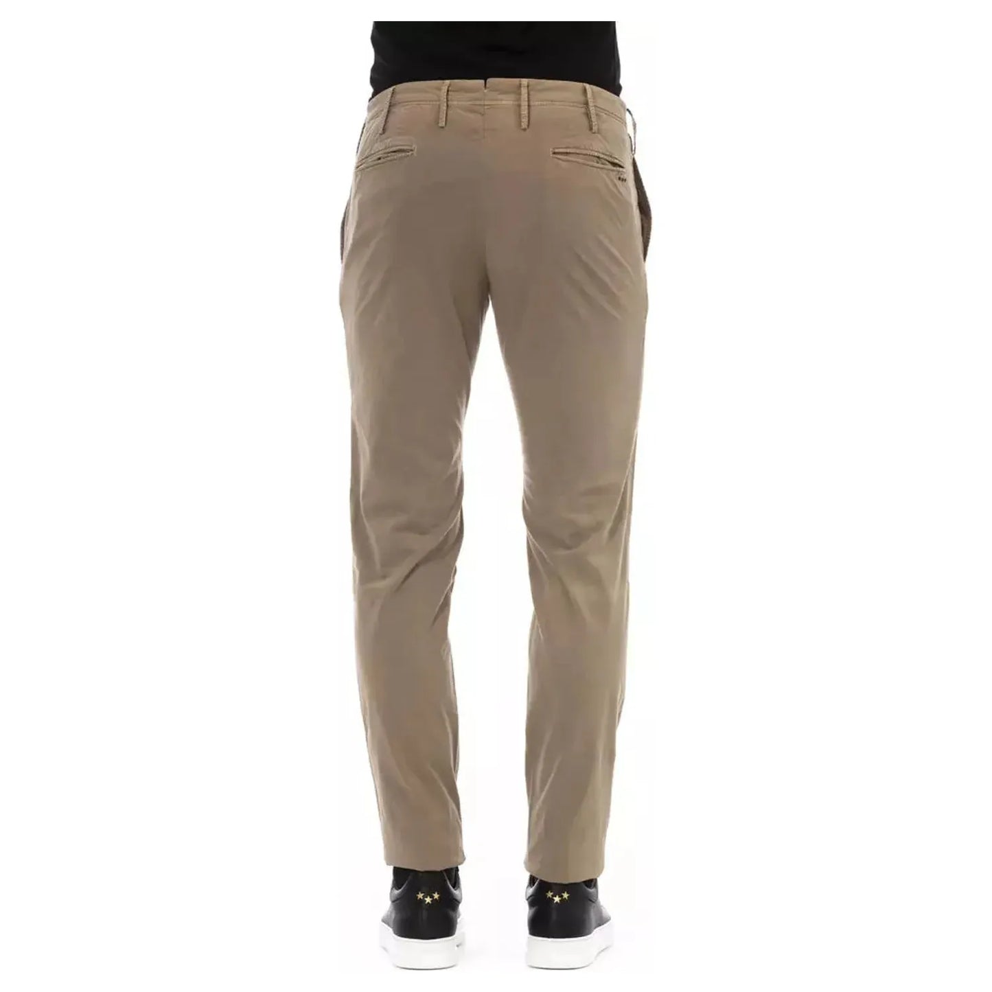 PT Torino Elegant Beige Cotton Blend Trousers beige-cotton-jeans-pant-24
