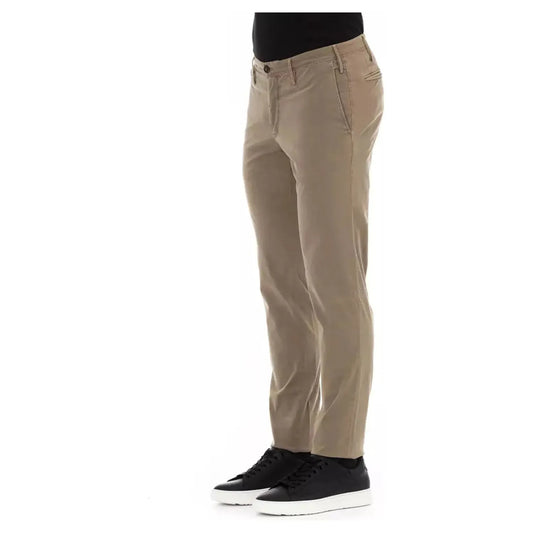 PT Torino Elegant Beige Cotton Blend Trousers beige-cotton-jeans-pant-24