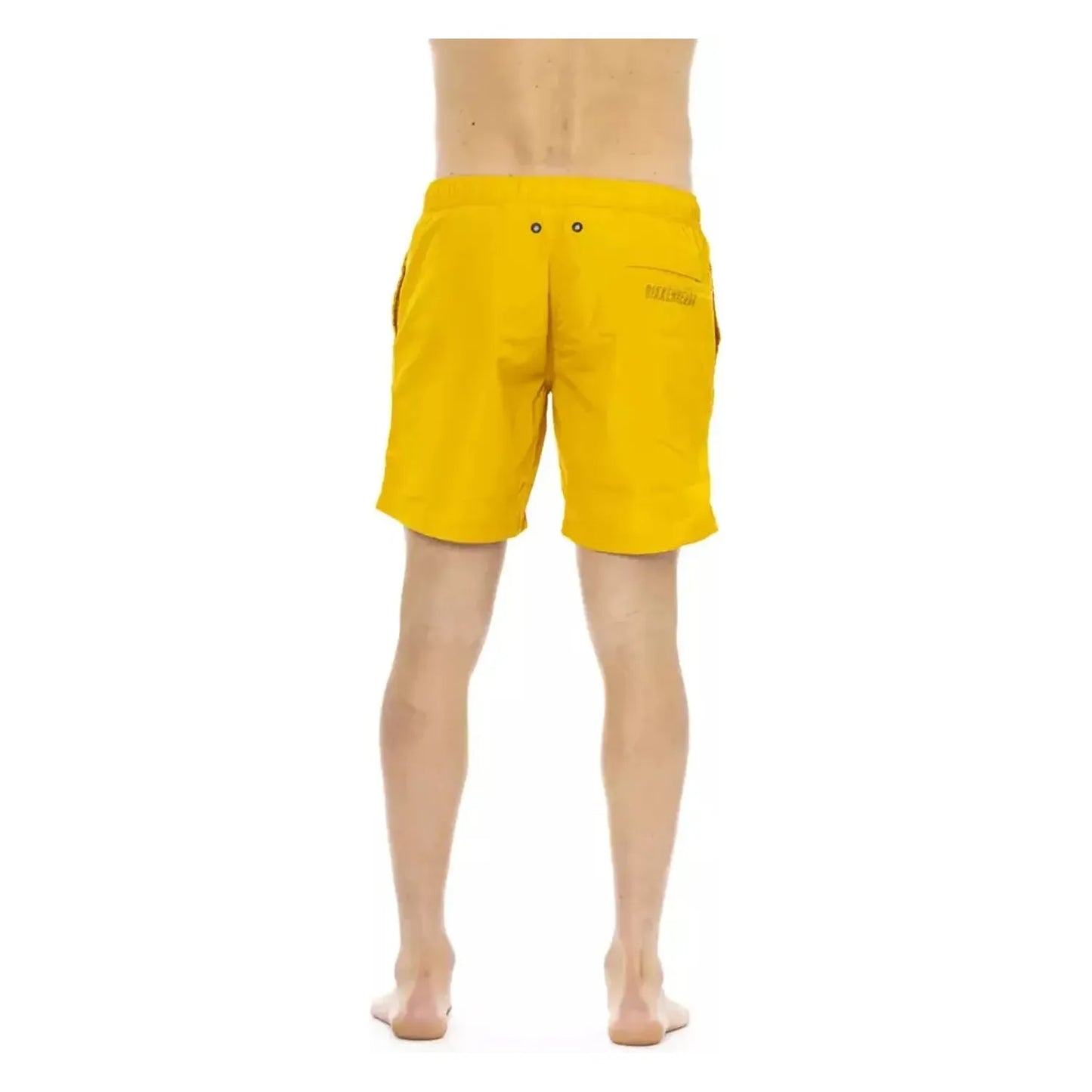 Bikkembergs Degradé Print Swim Shorts in Vibrant Yellow light-blue-polyester-swimwear-7