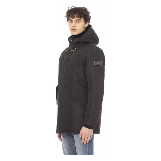 Baldinini TrendSleek Black Long Jacket with Monogram DetailMcRichard Designer Brands£169.00