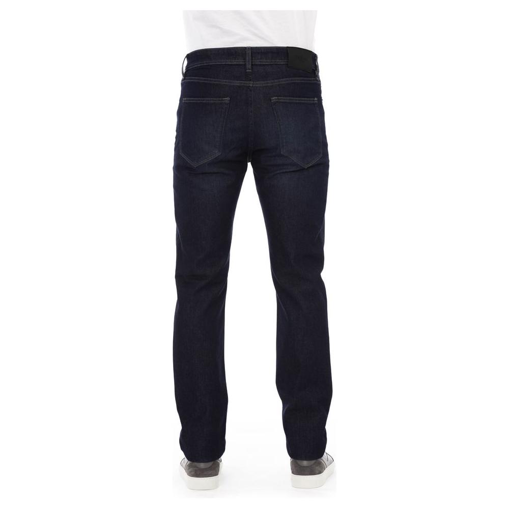 Baldinini Trend Trend-Setting Regular Fit Logo Jeans blue-cotton-jeans-pant-77