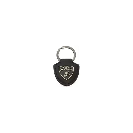Automobili Lamborghini Exquisite Black Shield Logo Keyring black-keychain-2