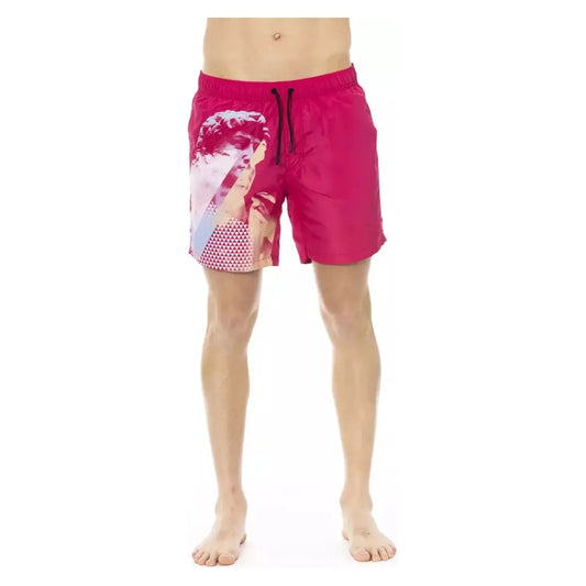 Bikkembergs Fuchsia Swim Shorts with Side Print Detail fuchsia-polyester-swimwear-3 product-22657-710049711-29-abe804b7-50d.webp