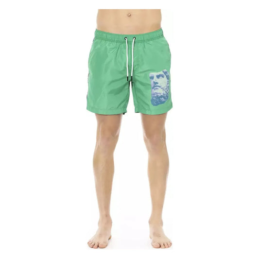 Bikkembergs Degradé Print Swim Shorts With Pockets green-polyester-swimwear-1