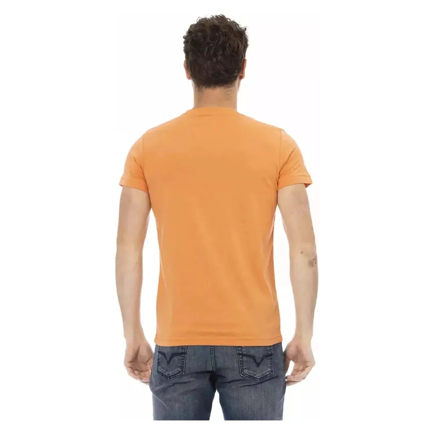 Trussardi Action Elegant Orange Short Sleeve Tee orange-cotton-t-shirt-19