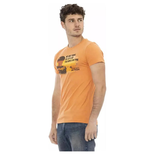 Trussardi Action Orange Cotton Blend Tee with Chic Front Print orange-cotton-t-shirt-18 product-22675-1075028784-21-c0d16991-8cf.webp