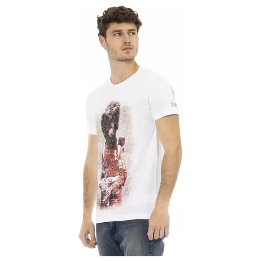 Trussardi Action Elegant Short Sleeve Round Neck T-shirt white-cotton-t-shirt-121