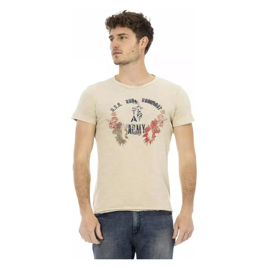 Trussardi Action Beige Short Sleeve Cotton Blend T-Shirt beige-cotton-t-shirt-26 product-22728-1260953815-25-89540d68-120.webp