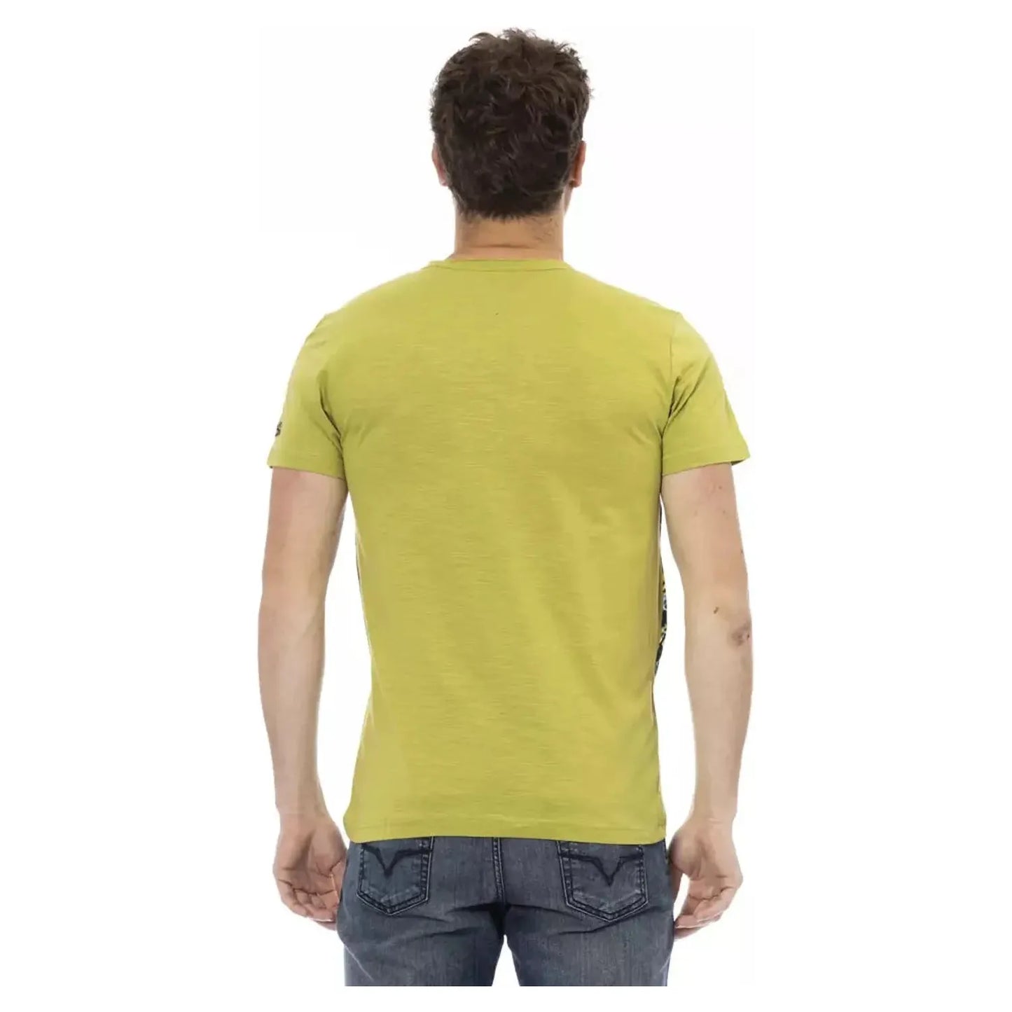 Trussardi Action Emerald Green Short Sleeve Casual Tee green-cotton-t-shirt-58