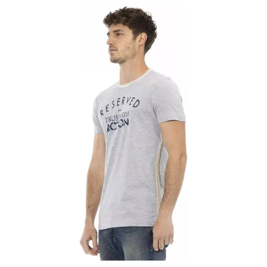 Trussardi Action Chic Gray Cotton Blend Casual Tee gray-cotton-t-shirt-67 product-22758-932204074-23-b928e5a4-3cf.webp