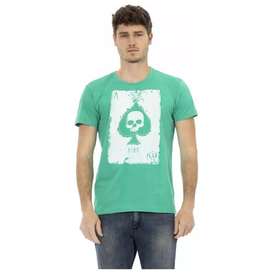Trussardi Action Emerald Casual Elegance Short Sleeve Tee green-cotton-t-shirt-45