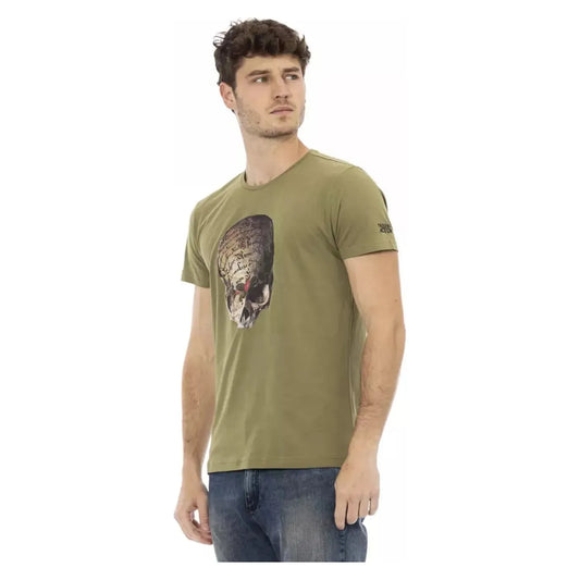 Trussardi Action Slim-Fit Green Tee with Front Print green-cotton-t-shirt-54 product-22794-2089508425-23-3f1ae71f-cf9.webp