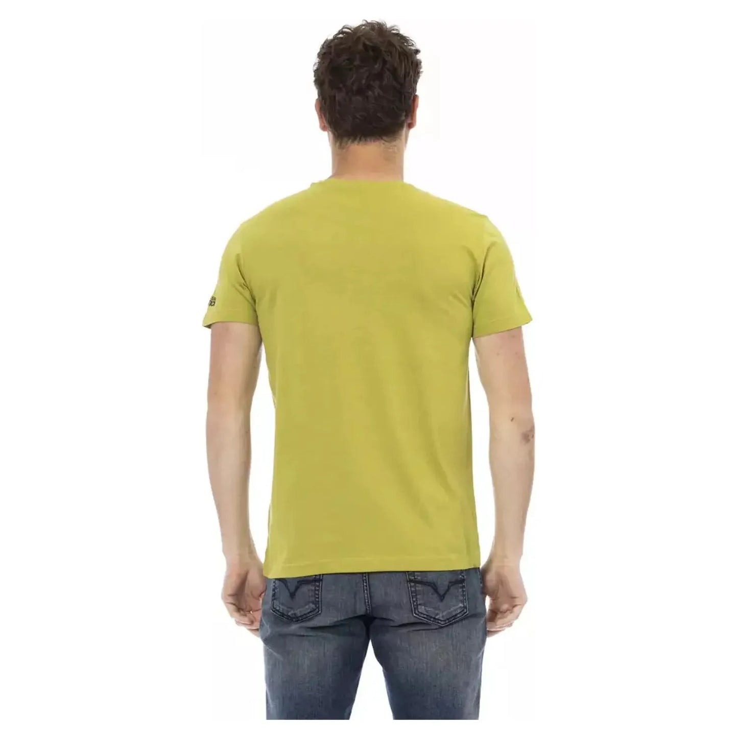Trussardi Action Green Short Sleeve Tee with Graphic Charm green-cotton-t-shirt-55