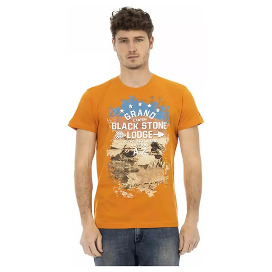 Trussardi Action Orange Short Sleeve Round Neck T-Shirt orange-cotton-t-shirt-11 product-22818-1578384163-29-574eb8f2-de5.webp