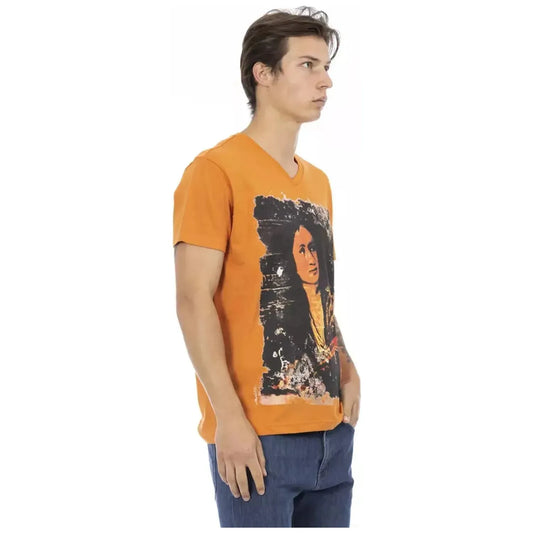 Trussardi Action Vibrant Orange V-Neck Tee with Sleek Print orange-cotton-t-shirt-22 product-22848-735540831-25-f110a6bf-ec2.webp