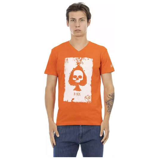 Trussardi Action Vibrant V-Neck Tee with Front Print orange-cotton-t-shirt product-22855-1874512829-31-f1d1f503-02a.webp