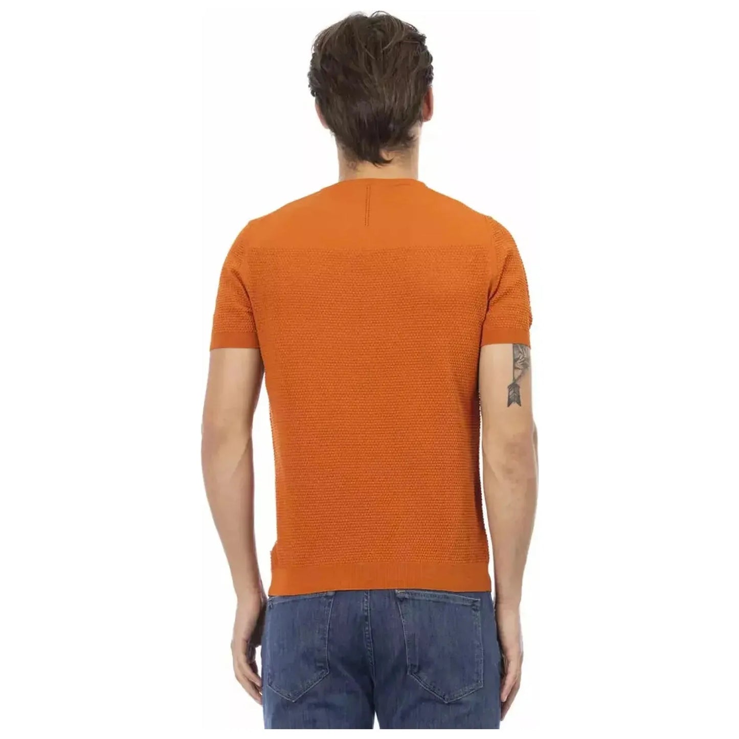 Baldinini Trend Chic Orange Short Sleeve Cotton Sweater orange-cotton-sweater-10 product-22908-1254752094-21-f663b112-73e.webp