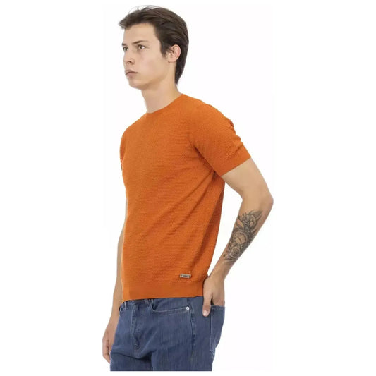 Baldinini Trend Chic Orange Short Sleeve Cotton Sweater orange-cotton-sweater-10 product-22908-340715362-21-b786c1df-010.webp
