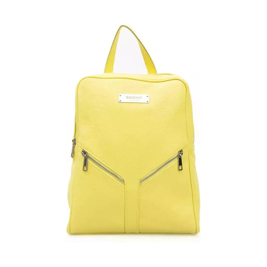 Baldinini Trend Sunshine Yellow Leather Backpack yellow-backpack product-22935-1989129154-27-0156a106-38f.webp