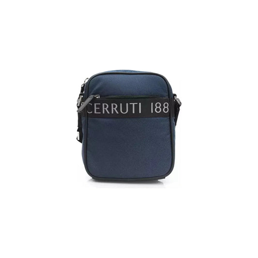 Cerruti 1881Elegant Blue Nylon-Leather Messenger BagMcRichard Designer Brands£139.00