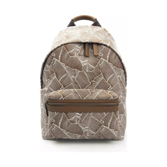 Cerruti 1881 Elegant Leather Backpack with front Pocket brown-leather-backpack-3 product-22963-990866716-18-3a09caf0-17a.webp