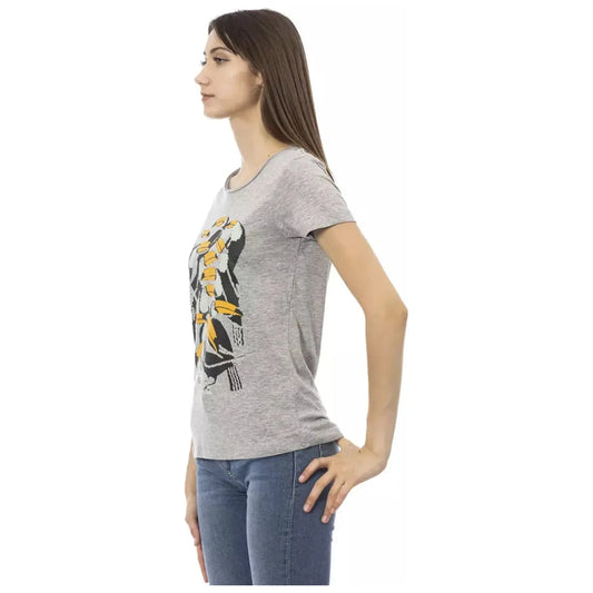 Trussardi Action Chic Gray Cotton Blend Round Neck Tee gray-cotton-tops-t-shirt-12 product-23045-1537017339-20-23896f45-873.webp