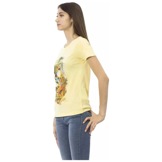 Trussardi Action Sunshine Yellow Casual Chic Tee yellow-cotton-tops-t-shirt-7 product-23050-483235058-19-e4dcaf5c-686.webp