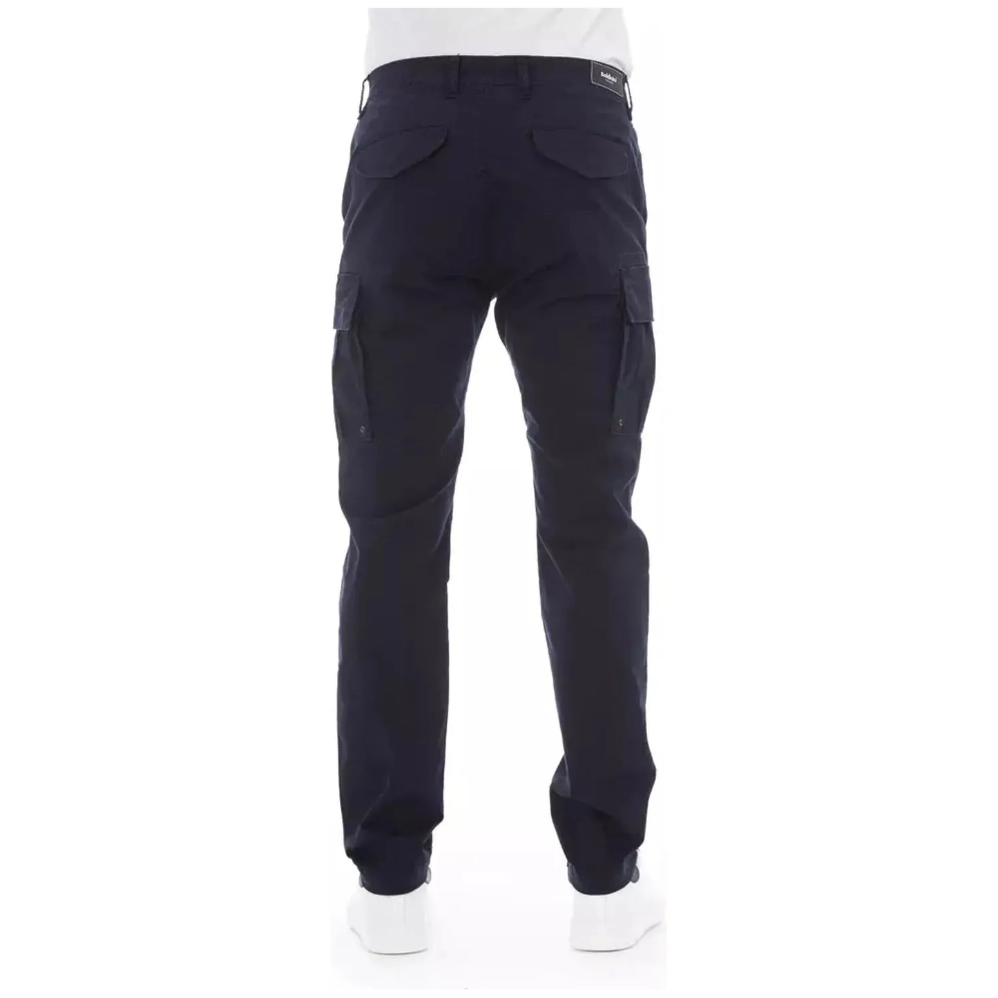 Baldinini Trend Chic Blue Cargo Trousers for Men blue-cotton-jeans-pant-31