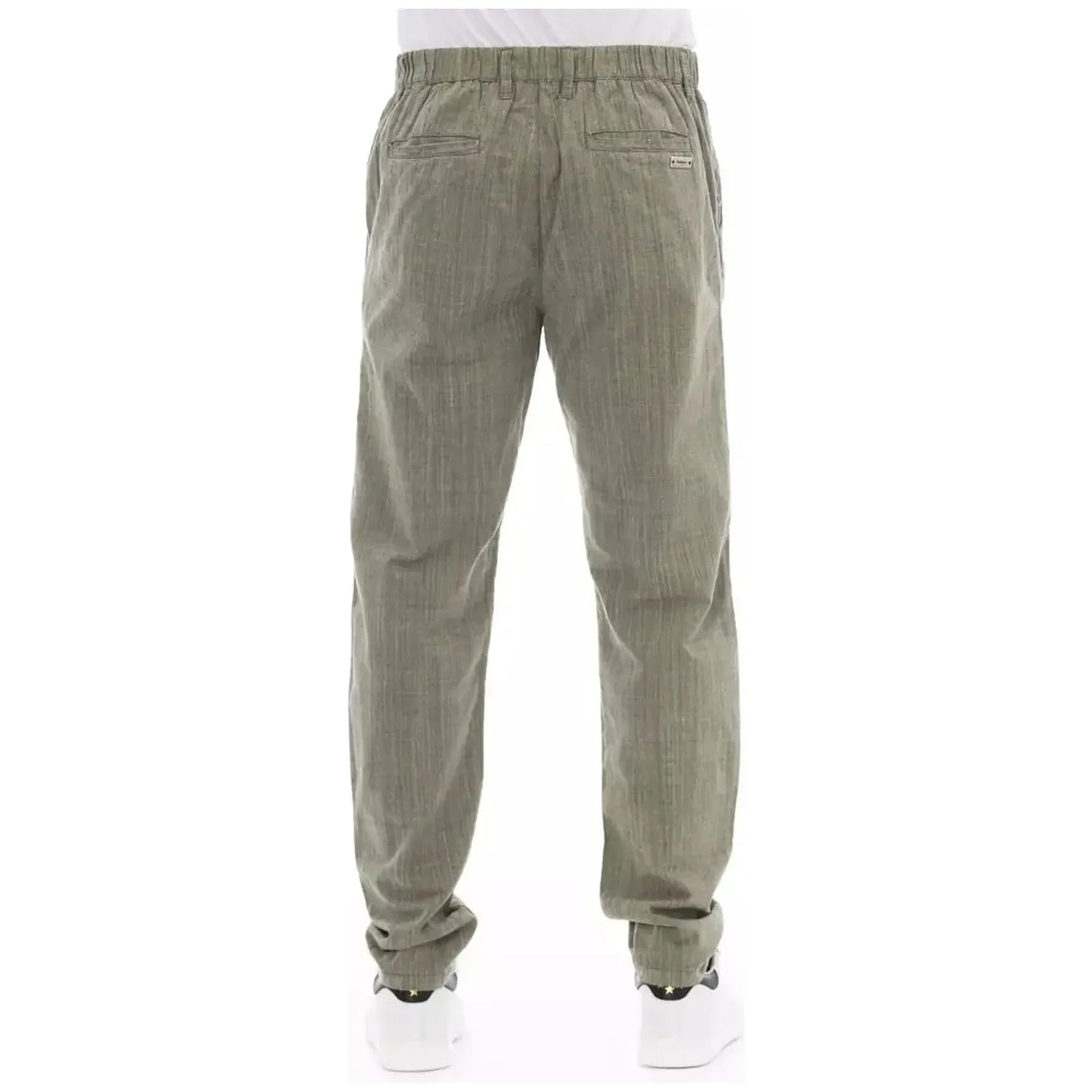 Baldinini Trend Elevated Army Chino Trousers for Men army-cotton-jeans-pant-5